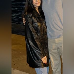 BLACK LEATHER JACKET REVOLVE